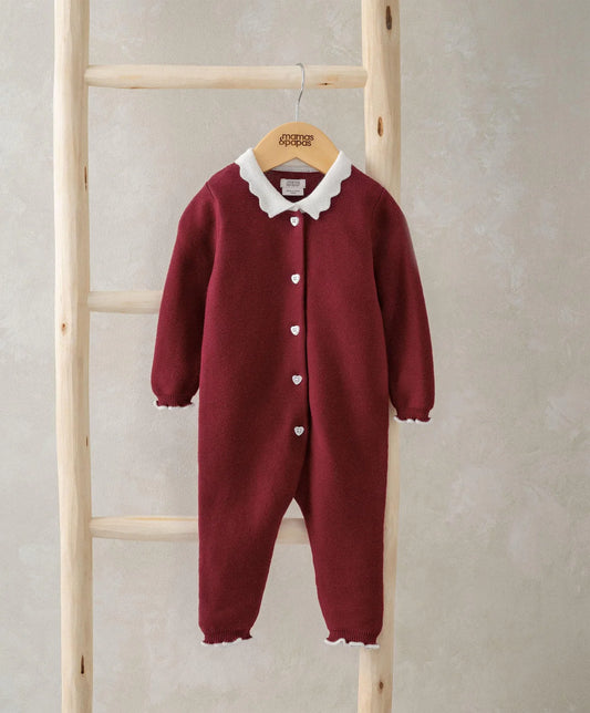 Mamas & Papas Mrs Santa Knit Romper | Mamas & Papas, Babies, Nursing, Romper