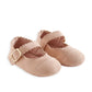 Scallop Pram Shoes - Pink