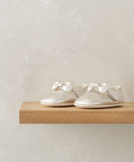 Mamas & Papas Bow Pram Shoes - Gold | Mamas & Papas, Babies, Nursing, Bow Shoes