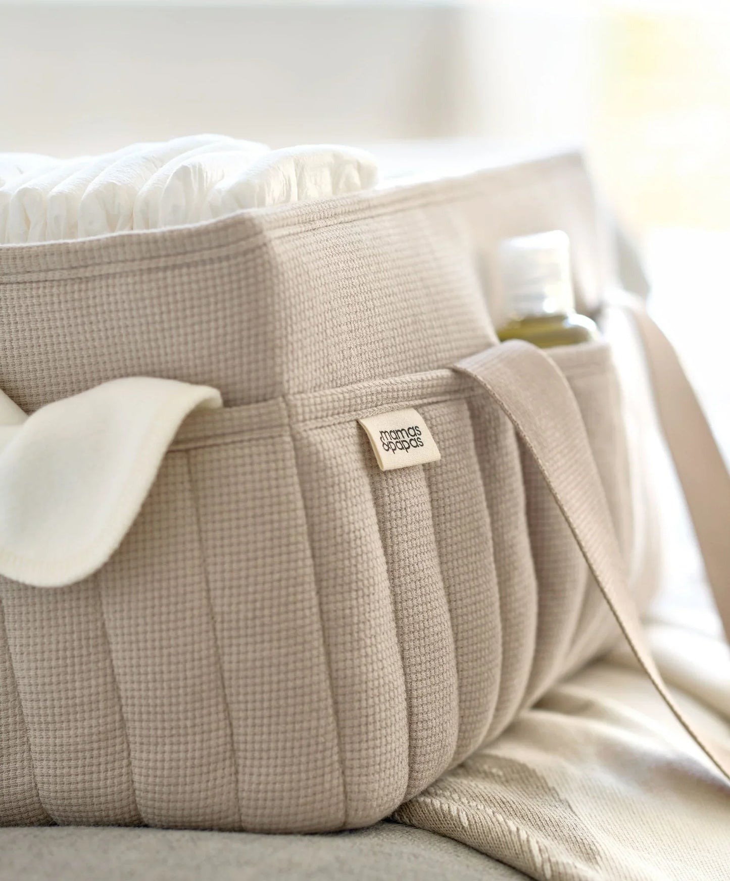 Nappy Caddy - Cashmere Waffle
