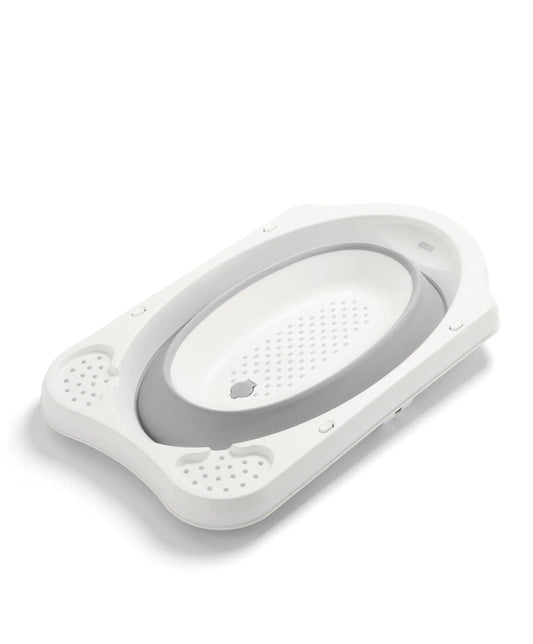 Baignoire pliable pour bébé – Blanc/Gris