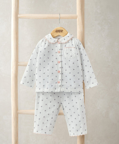 Mamas & Papas Scalloped Pyjamas - Floral | Mamas & Papas, Babies, Nursing, Sleepsuit