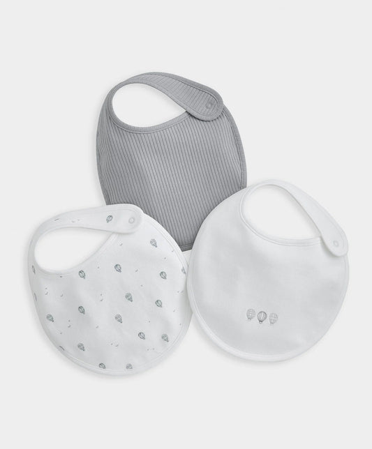 Mamas & Papas Hot Air Balloon Print Bibs (Set of 3) | Mamas & Papas, Babies, Nursing, 