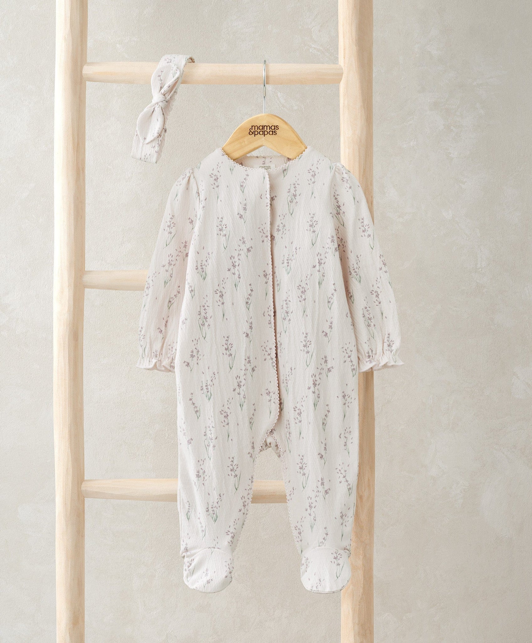 Mamas & Papas Lavender All In One & Headband Set | Mamas & Papas, Babies, Nursing, Bodysuit