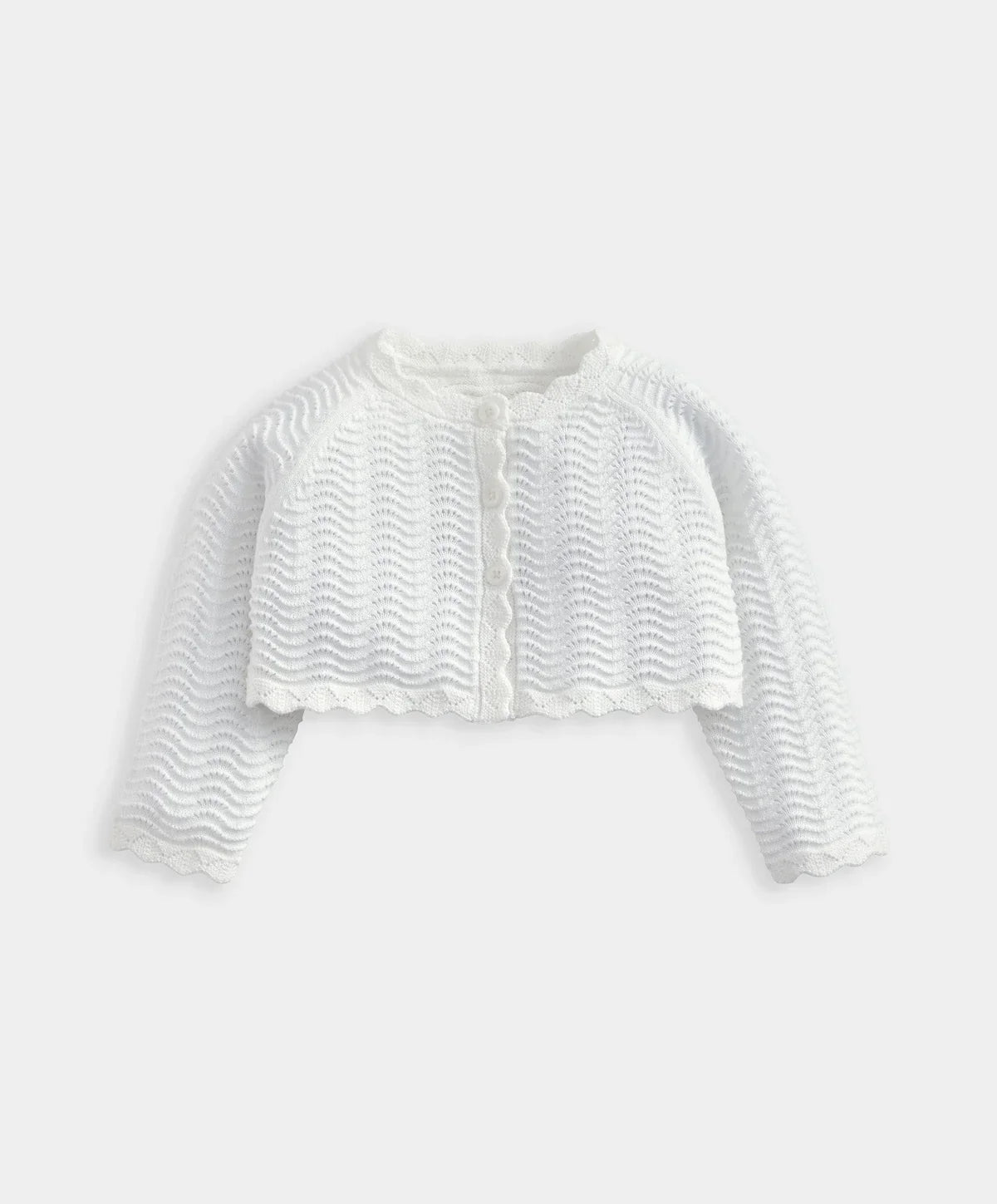 Wavy Stitch Bolero Cardigan