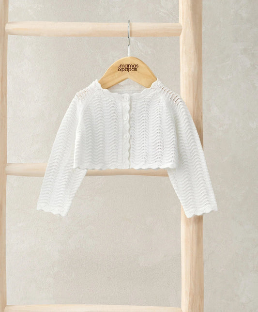 Mamas & Papas Wavy Stitch Bolero Cardigan Cardigan