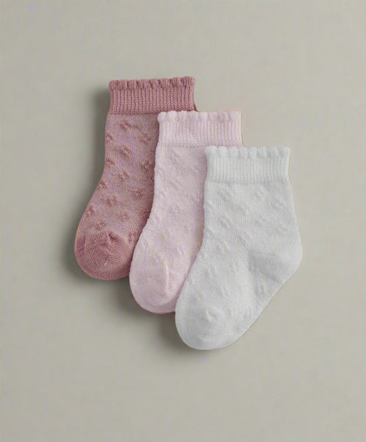 Mamas & Papas Pointelle Socks Pack of 3 | Mamas & Papas, Babies, Nursing, Sock