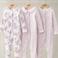 Mamas & Papas Long Sleeve Sleepsuits (Pack of 3) - Watercolour & Ditsy Floral | Mamas & Papas, Babies, Nursing, Sleepsuit