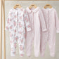Mamas & Papas Long Sleeve Sleepsuits (Pack of 3) - Watercolour & Ditsy Floral Sleepsuit