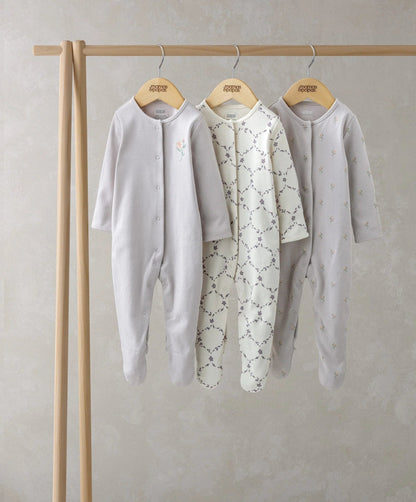 Mamas & Papas Trellis Print Sleepsuites (Set of 3) | Mamas & Papas, Babies, Nursing, Sleepsuit