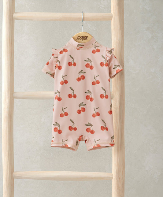 Mamas & Papas Cherry All Over Print Rashsuit | Mamas & Papas, Babies, Nursing, Swimsuit