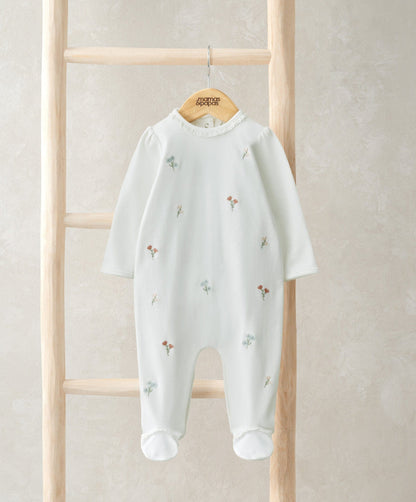 Mamas & Papas Embroided Flowers All in One | Mamas & Papas, Babies, Nursing, Sleepsuit