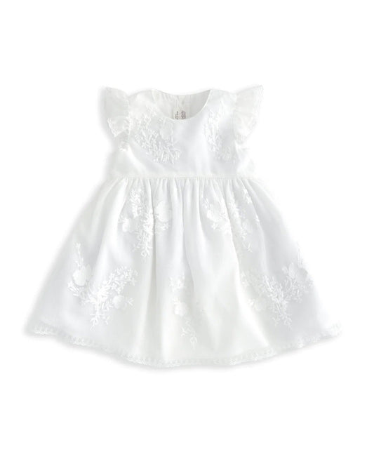 Mamas & Papas Short Sleeve Embroidered Lace Dress - Floral Print | Mamas & Papas, Babies, Nursing, Dress
