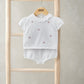 Mamas & Papas Embroidered Knit Top & Shorts Set (2 Pieces) - White | Mamas & Papas, Babies, Nursing, Set