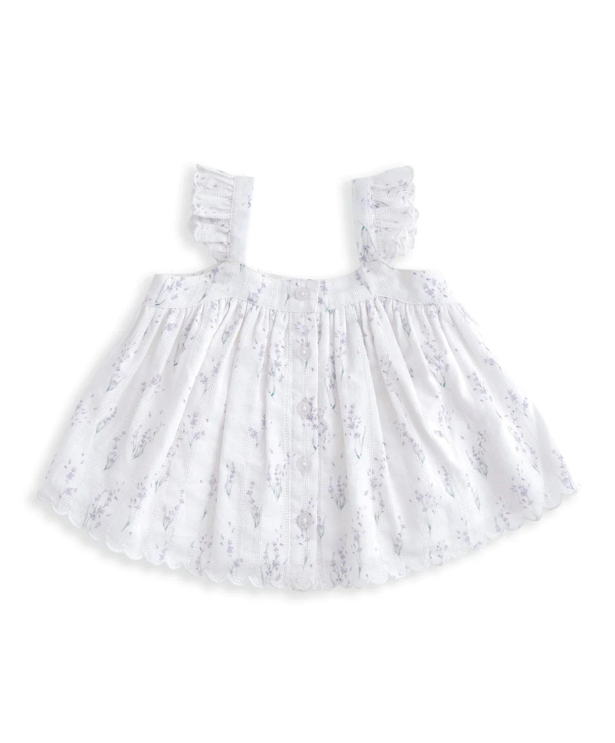 Mamas & Papas Frill Sleeve Top & Shorts Set (2 Pieces) - Lavender Print | Mamas & Papas, Babies, Nursing, Set