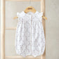 Mamas & Papas Frill Short Sleeve Romper - Trellis Print | Mamas & Papas, Babies, Nursing, Romper