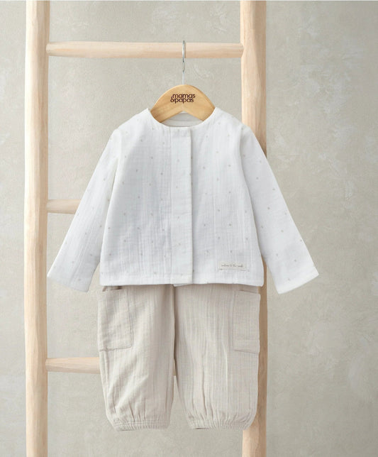 Mamas & Papas Jacket, Bodysuit, and Trousers Set (3 Pieces) | Mamas & Papas, Babies, Nursing, Set