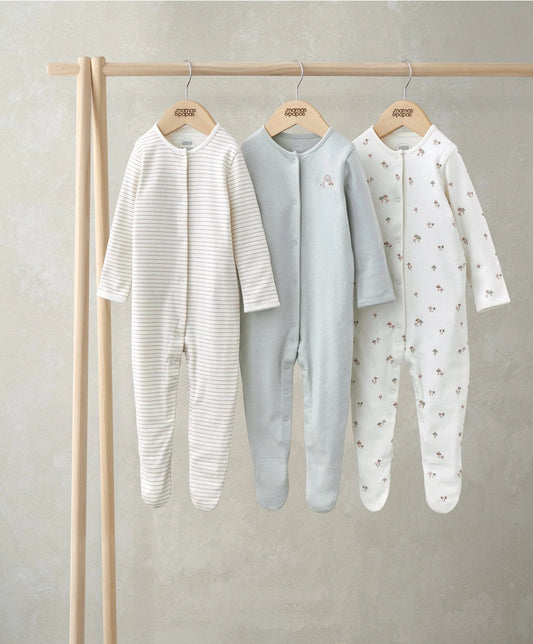 Mamas & Papas Sleepsuits (Pack of 3) - Mushroom Print | Mamas & Papas, Babies, Nursing, Sleepsuit
