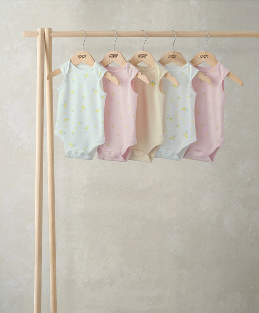 Mamas & Papas Bodysuits (Pack of 5) - Lemon Print | Mamas & Papas, Babies, Nursing, Bodysuit
