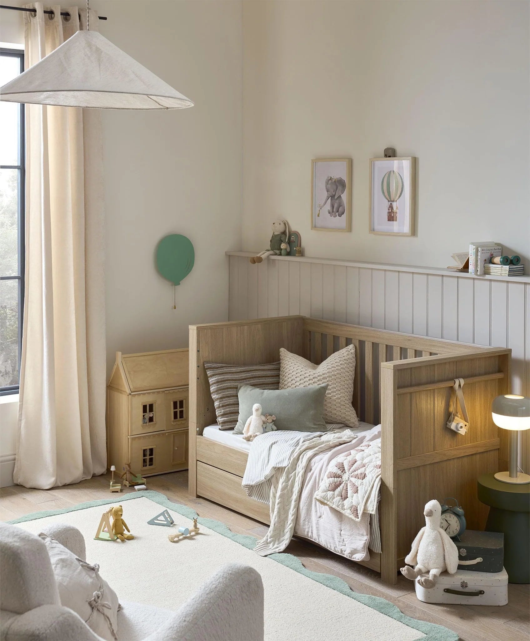 Mamas & Papas Franklin Cotbed - Oak | Mamas & Papas, Babies, Nursing, Cotbed