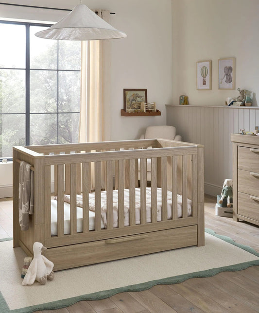 Mamas & Papas Franklin Cotbed - Oak | Mamas & Papas, Babies, Nursing, Cotbed