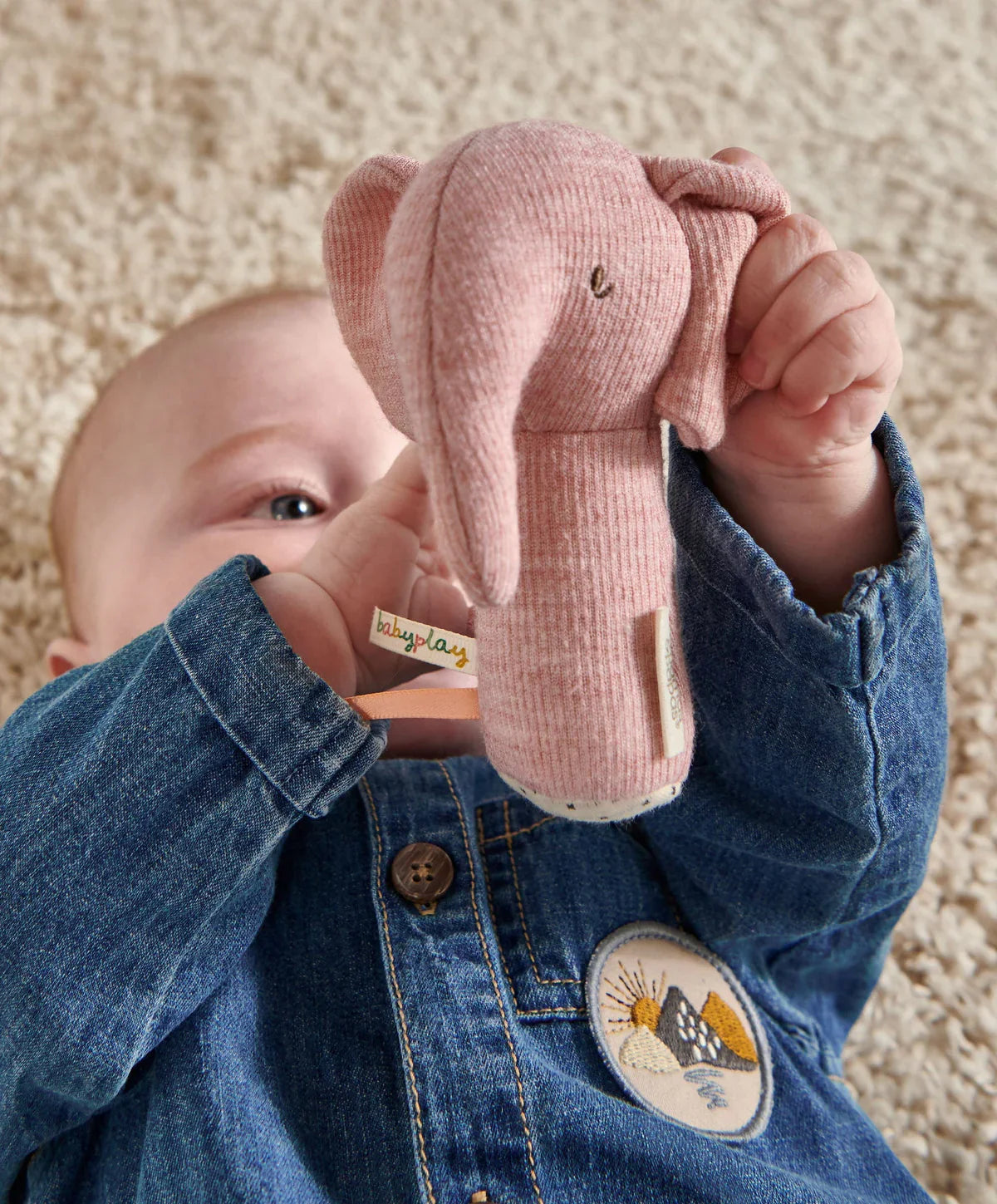 Mini Rattle - Edie Elephant