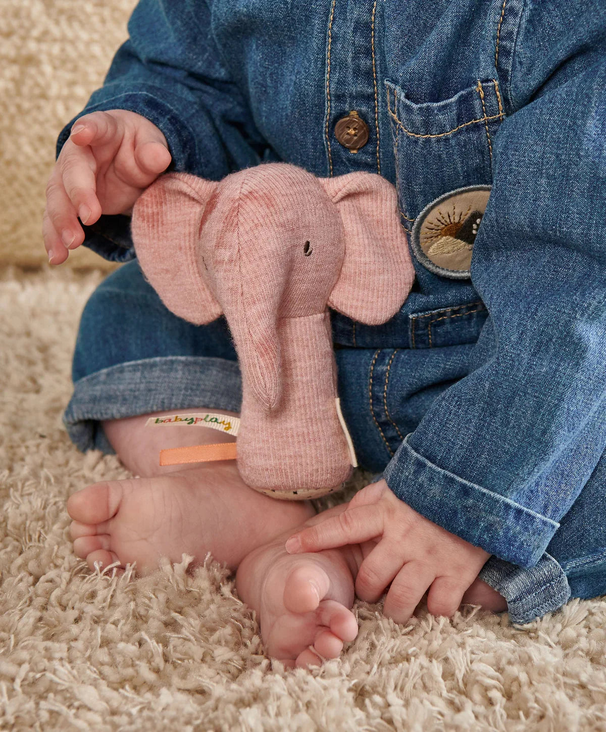 Mini Rattle - Edie Elephant
