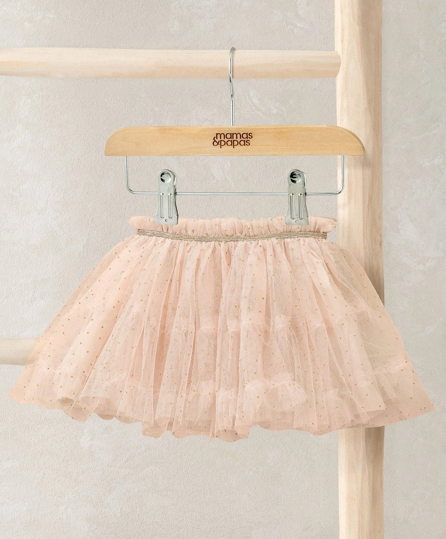 Mamas & Papas Sparkle Mesh Tutu Skirt with Metallic Waistband - Pink Dress