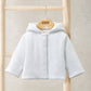 Mamas & Papas Velour Hooded Jacket - White Jacket