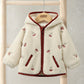 Mamas & Papas Hooded Borg Jacket - Cream Jacket
