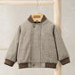 Mamas & Papas Herringbone Bomber Jacket - Oatmeal Jacket