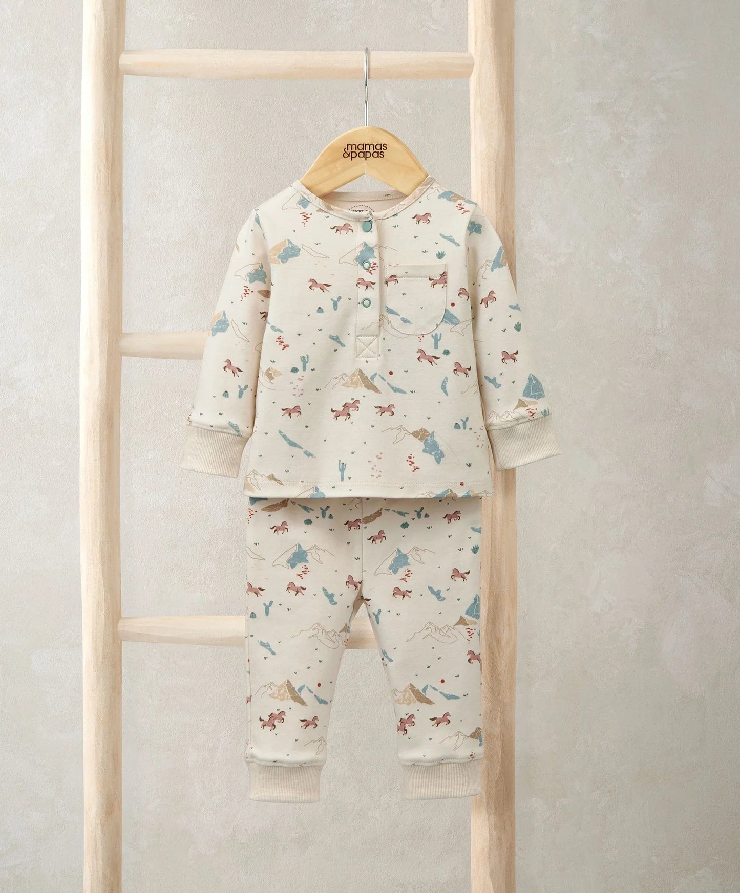 Mamas & Papas Rodeo Print Pyjamas – Cream Pyjama