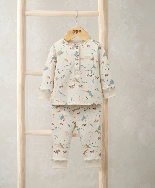 Mamas & Papas Rodeo Print Pyjamas – Cream Pyjama