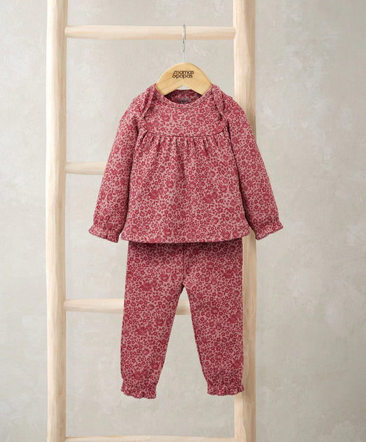 Mamas & Papas Nostalgic Floral Pyjamas - Pink Pyjama