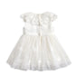 Cape Collar Mesh Flower Girl Dress with Embroidered Skirt