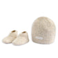 Waffle Knit Hat & Booties Set (2 Pieces) - Oatmeal