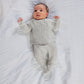 Cable Knit Top & Bottoms Set (2 Pieces) - Grey