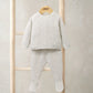 Mamas & Papas Cable Knit Top & Bottoms Set (2 Pieces) - Grey Bodysuit
