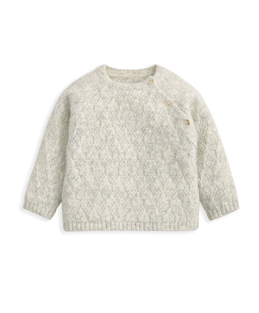 Knitted Top & Leggings Set (2 Pieces) – Grey Marl