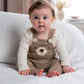 Knitted Bear Dungarees & Bodysuit Set (2 Pieces)