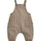 Dungarees & Striped Bodysuit Set (2 Pieces)