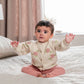 Jacquard Knit Cardigan & Leggings Set (2 Pieces) - Pink