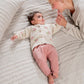 Jacquard Knit Cardigan & Leggings Set (2 Pieces) - Pink