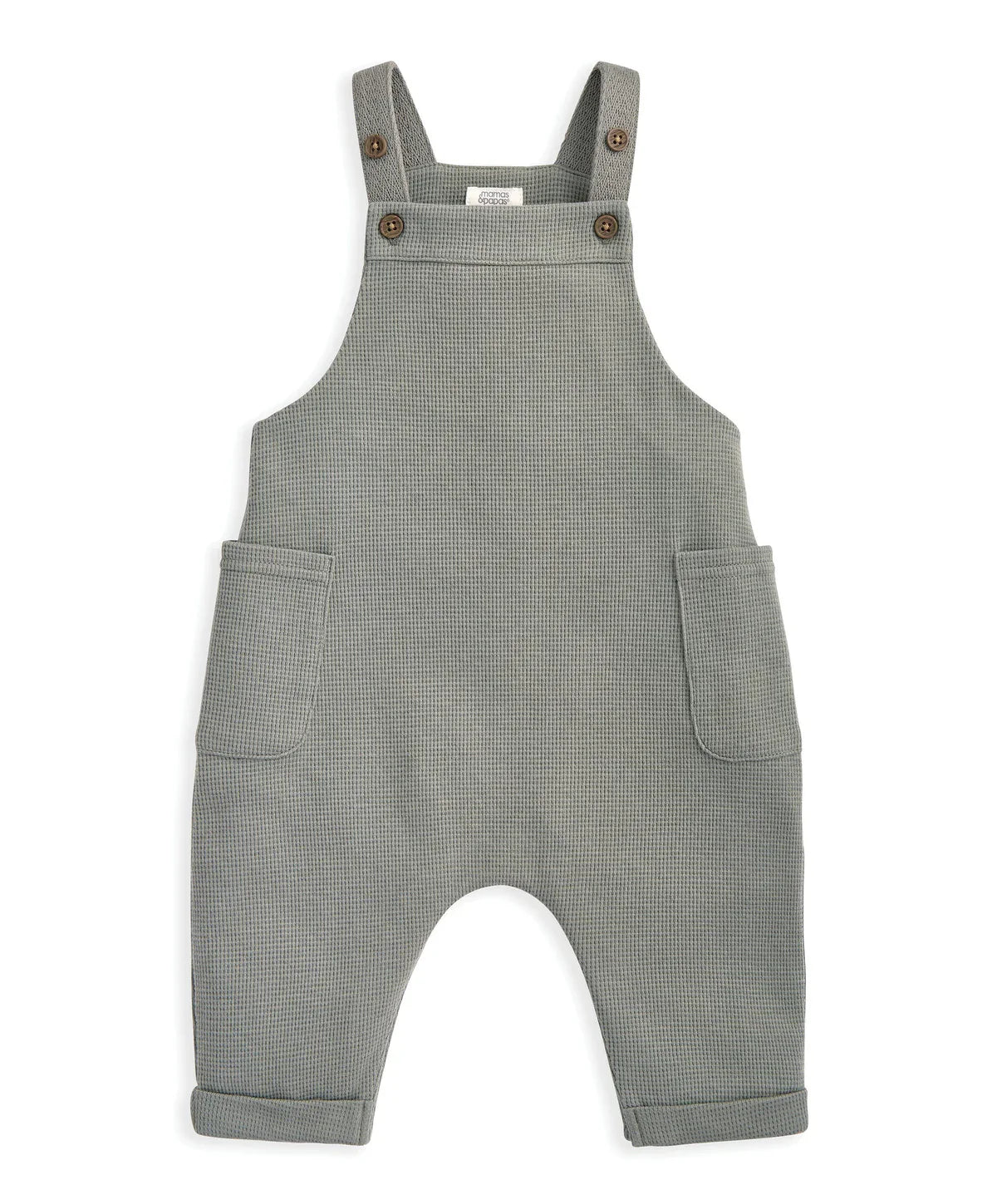 Ensemble salopette gaufrée et body imprimé orignal (2 pièces)