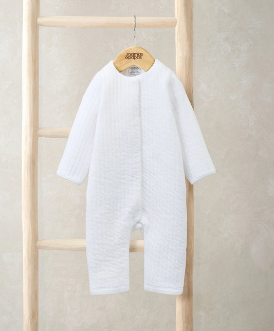 Mamas & Papas Quilted Romper - White Romper