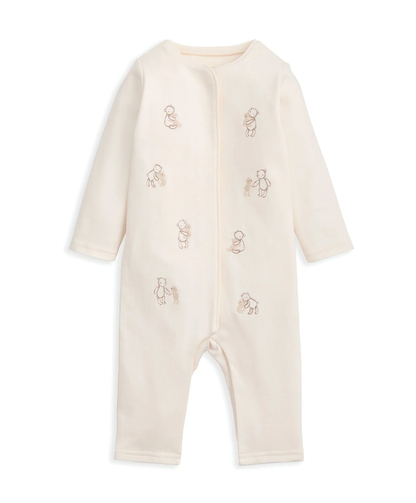 Embroidered Bear Romper