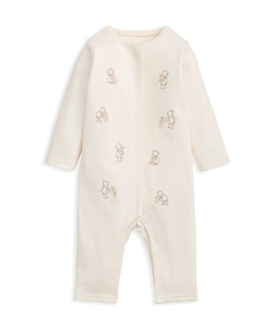 Embroidered Bear Romper