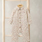 Mamas & Papas Spotty Floral Twill Boiler Suit - Cream Bodysuit