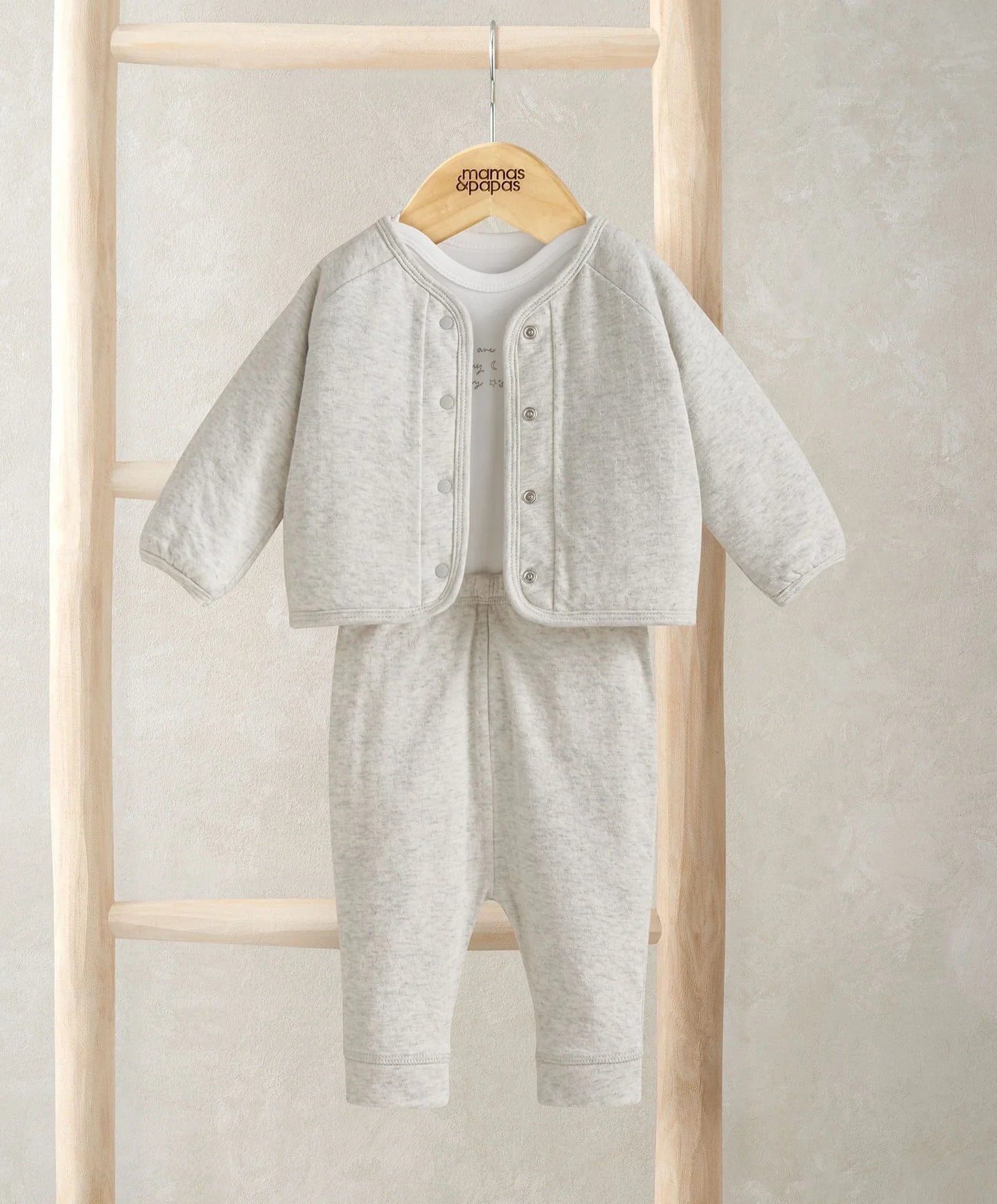Jacket Bodysuit & Leggings Set (3 Pieces) – White