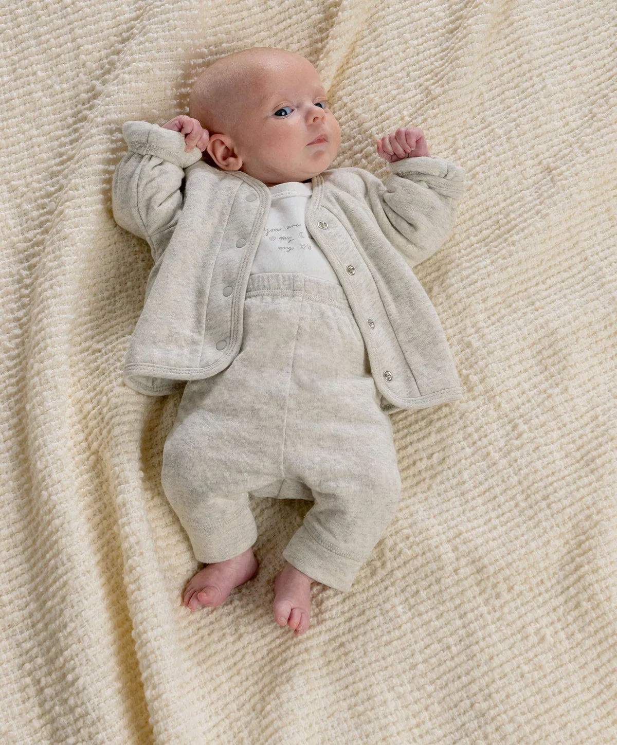 Jacket Bodysuit & Leggings Set (3 Pieces) – White